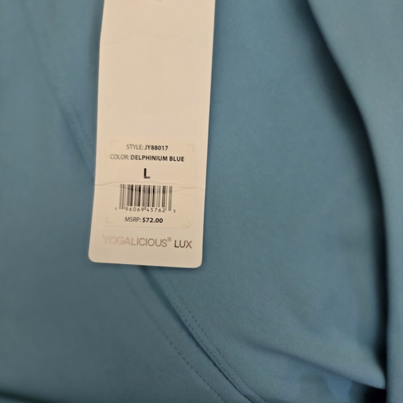 Yogalicious Women's Blue Zip-Up Jacket - Picture 3 of 5